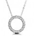 Circle Shaped Diamond Pendant