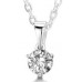 Three Prong Round Diamond Pendant Three Prong Round Diamond Pendant