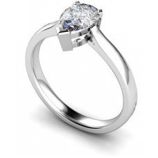Traditional Pear Diamond Engagement Ring