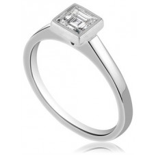 Asscher Diamond Engagement Ring