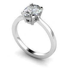 Elegant Oval Diamond Engagement Ring