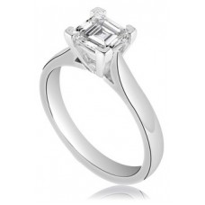 Asscher Diamond Engagement Ring