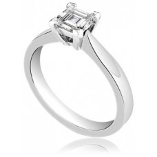 Asscher Diamond Engagement Ring