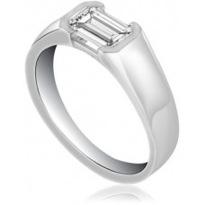 Unique Emerald Diamond Engagement Ring