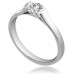 Semi Rubover Round Diamond Engagement Ring