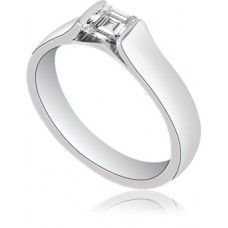 Asscher Diamond Engagement Ring