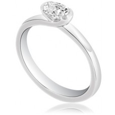 Unique Twist Cushion Diamond Engagement Ring