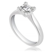Asscher Diamond Engagement Ring