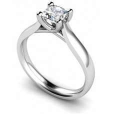 Unique Crossover Princess Diamond Engagement Ring