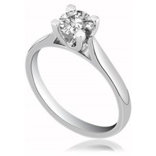 Modern Round Diamond Engagement Ring