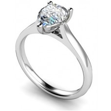 Classic Pear Diamond Engagement Ring