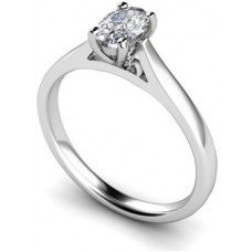 Traditional Oval Diamond Engagement Ring