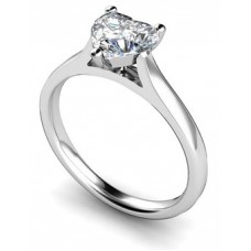 0.30ct Vs1/g Heart Diamond Solitaire Ring