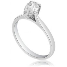 2.00ct G/i1 Pear Diamond Solitaire Ring