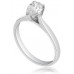 0.80ct Si2/f Pear Cut Diamond Solitaire Ring