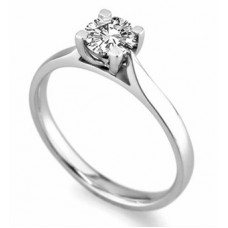 Round Solitaire Diamond Engagement Ring