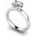 Agi 0.80ct Si2/f  Four Claw Set Princess Diamond Solitaire Ring