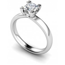0.52ct I1/f Princess Diamond Solitaire Ring