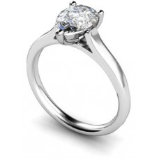 Modern Pear Diamond Engagement Ring