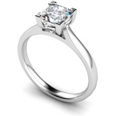 1.00ct Vs2/j Princess Diamond Solitaire Ring