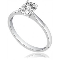 0.71ct Si3/g Oval Shaped Diamond Solitaire Ring