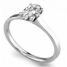 0.93ct I1/e Oval Shaped Solitaire Ring