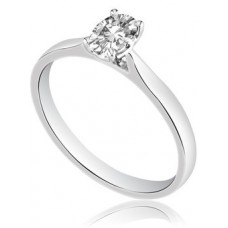 1.07ct I1/e Oval Shaped Diamond Solitaire Ring