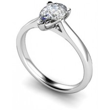 Gia Certified 0.50ct If/d Pear Diamond Ring