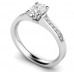 Cushion Diamond Shoulder Set Ring