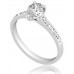 Pear Diamond Shoulder Set Ring