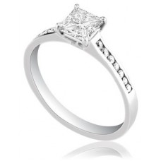 Princess Diamond Shoulder Set Ring Princess Diamond Shoulder Set Ring