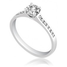 Shoulder Set Diamond Engagement Ring