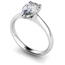 Classic Pear Diamond Engagement Ring Classic Pear Diamond Engagement Ring