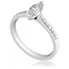 Certified 0.75ct Vs/fg Marquise Diamond Ring
