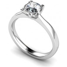 0.92ct I1/e Round Diamond Solitaire Ring