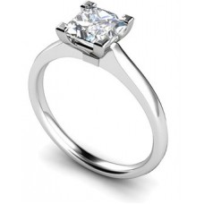 0.64ct Si3/f Princess Diamond Solitaire Ring