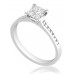 Princess Diamond Shoulder Set Ring