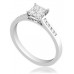 Princess Diamond Shoulder Set Ring