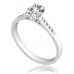 Oval Diamond Shoulder Set Ring