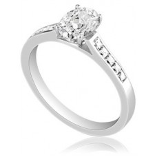 Cushion Diamond Shoulder Set Ring Cushion Diamond Shoulder Set Ring
