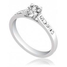 Shoulder Set Diamond Engagement Ring