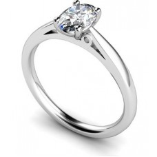 Modern Oval Diamond Engagement Ring