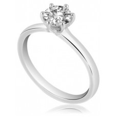 0.55ct Si1/g Round Diamond Solitaire Ring