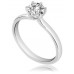 Certified 0.51ct Si2/f Round Diamond Ring