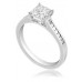 Princess Diamond Shoulder Set Ring