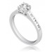 Round Diamond Shoulder Set Ring