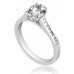 Oval Diamond Shoulder Set Ring