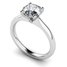 0.50ct Si2/f Round Diamond Solitaire Ring