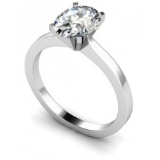 Classic Oval Diamond Engagement Ring