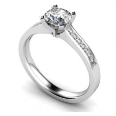 Shoulder Set Diamond Engagement Ring